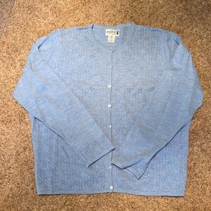 Pendleton Light Blue Knit Cardigan